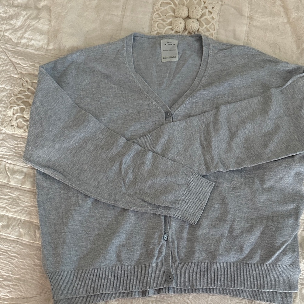 Zara Light Blue Kids Cardigan
